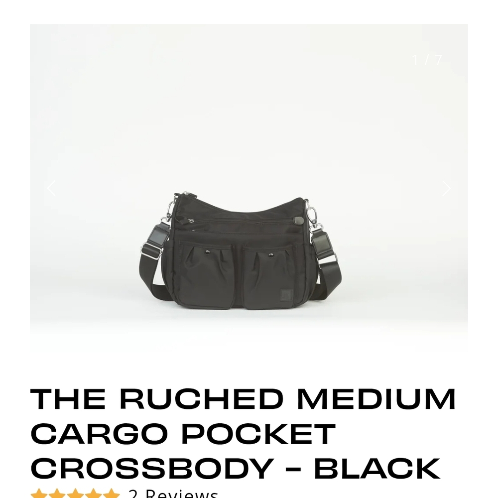 IHKWIP Black Crossbody Bag NWOT - Picture 2 of 8
